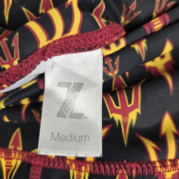 Zoozatz ASU Arizona State University Sun Devils Pitchfork Print Leggings Sz M - Picture 3 of 6
